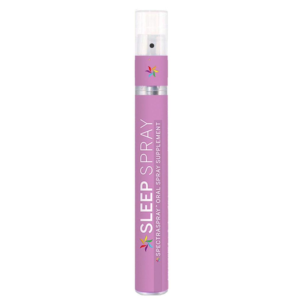 Sleep Support Spray (30 Day Supply) - Melatonin, 5-HTP, L-Theanin och Herbal Extracts, Spearmint Flavor, TSA Safe & Fast Absorbing av SpectraSpray