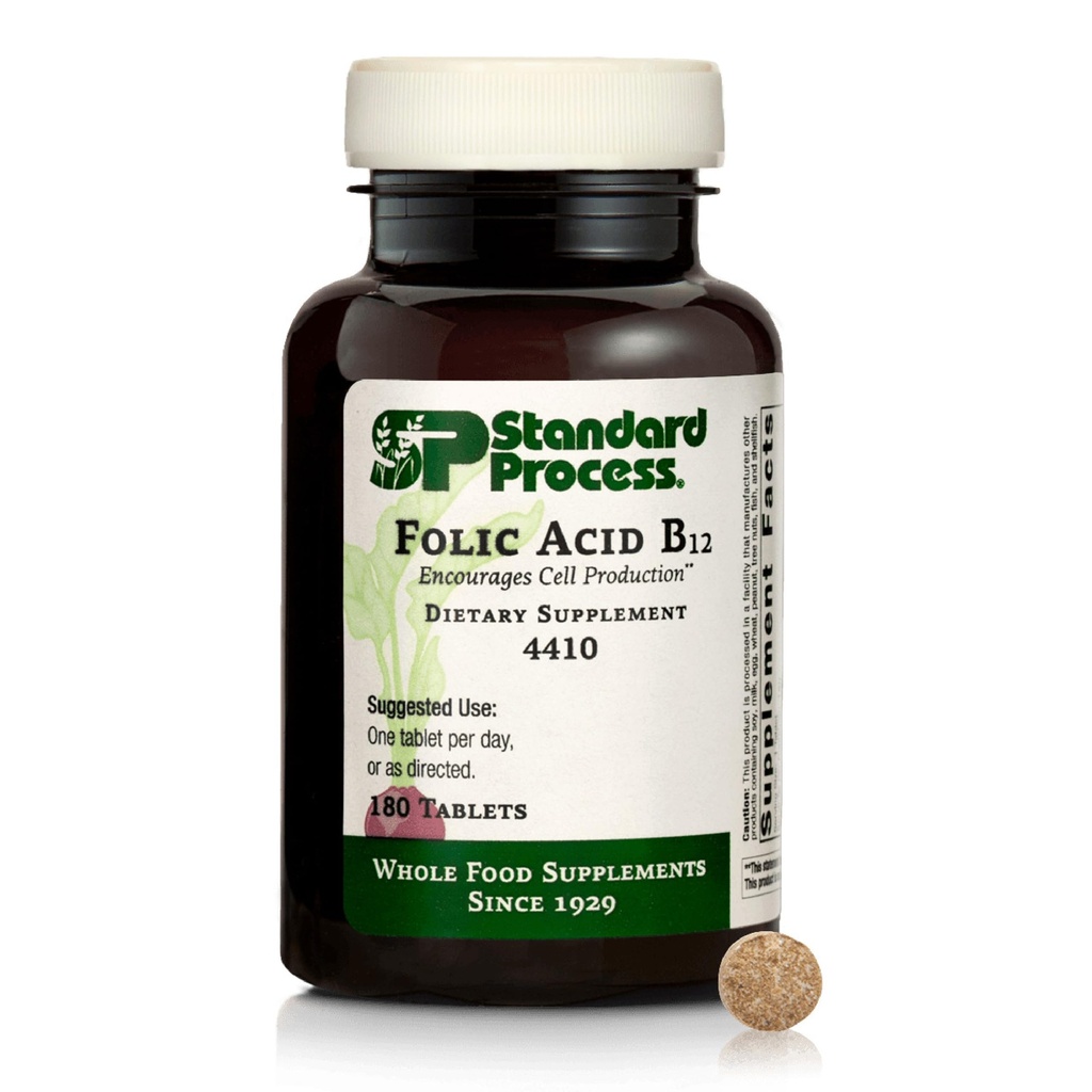 Standardprocess Inc. Folic Acid B12-180 tabletter