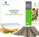 QG-gruppen Ginseng Extract & Licorice Root Extract med vitamin C (80 tabletter - 210 mg varje) Kosttillskott för män och kvinnor