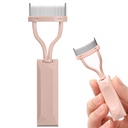 Eyelash Comb Separator, Arc Designed Lash Definer Comb Makeup Mascara Comb Applikator med Cover, Eye Cosmetic Brush Tool (Naked Pink)
