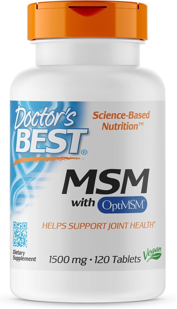 Läkarens bästa MSM, 1500 mg, 120 tabletter