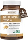 Hälsa Harmony Nattokinase 2000 FU (Non-GMO) Kraftfull Nattokinase Supplement Made from Naturally Fermented Soybeans - (4 Month Supply) 120 Vegan Natto Capsules