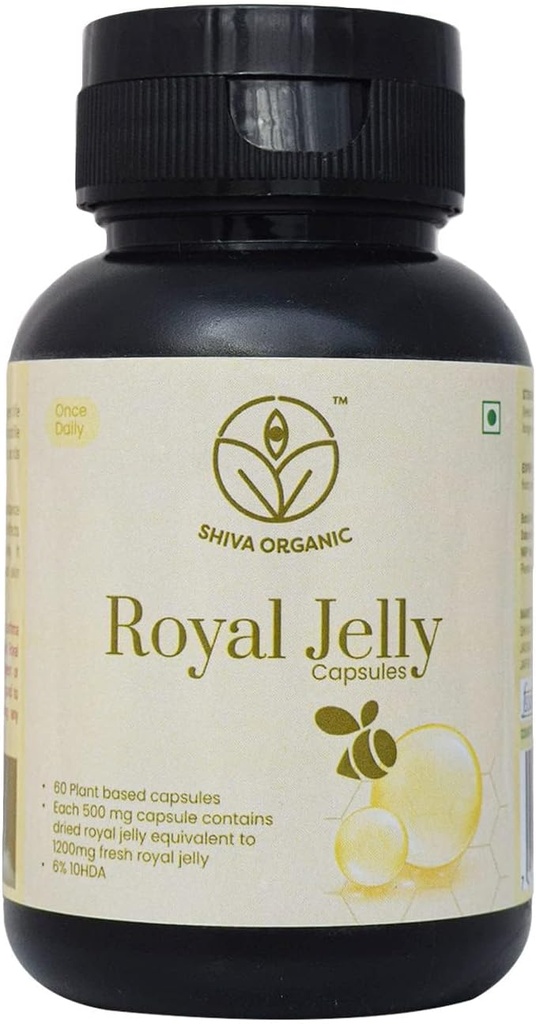 Royal Jelly Capsules - 10 HDA: 6% - Frystorkad - 60 kapslar (500mg)
