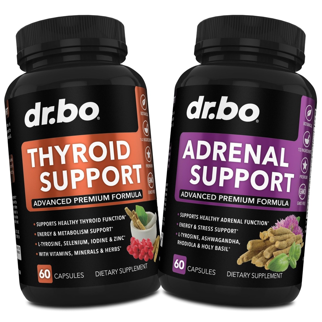 DR BO Thyroid Adrenal Supplements för kvinnor och män