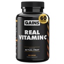 Vinster i Bulk Real Vitamin C, Immune Support Chewable, Natural Vitamins med Citrus Bioflavonoids, Whole Food Vitamin C Supplement från växtkällor, Vegan Supplements för kvinnor och män, 60 tabletter