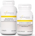 Integrativ terapeutik Bundle med aktiv B-Complex, 60 kapslar & Magnesium Glycinate Plus, 120 tabletter - Aktiv B-Complex för att stödja energimetabolism * - Stöd Brain Health, Hjärthälsa & Nerve