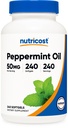 Nutricost Peppermint Oil Softgels (240 SFG) (50 MG) - Gluten Free, Tredje Part Testad och GMO Free