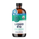 Vimergy Liquid B12 Refill – Fast-Absorbing Brain Support – Energistödstillägg – USDA Certified Organic, Vegan, Non-GMO – 240 portioner (240 ml)