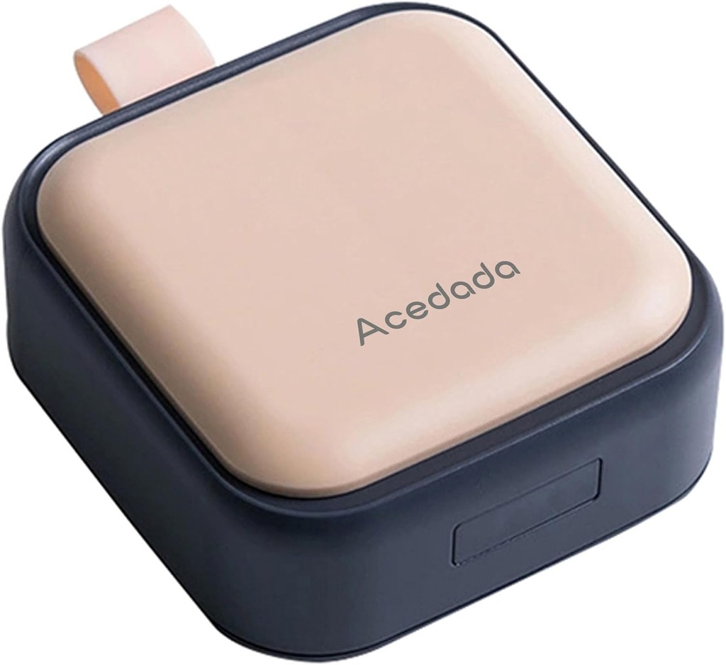 Small Pill Case, Cute Pill Box - Acedada Travel Daily Pill Organizer, Portable Pretty Pill Container för Purse Pocket, Compact Medicine Holder för vitaminer, fiskoljor, kosttillskott, rosa