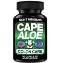 Cape Aloe Vera Capsules - Colon Cleanse, Detox & Flush - 90 kapslar. Gentle förstoppning lättnad och tarmrörelse som fungerar som naturlig växtbaserade laxermedel - tarmrörelse Digestive hälsa