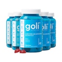 Goli Ashwagandha & Vitamin D Gummy - 300 greve - Mixed Berry, KSM-66, Vegan, Plant Based, Non-GMO, Gluten-Free & Gelatin Free Relax. Återställ. Unwind, pack 5