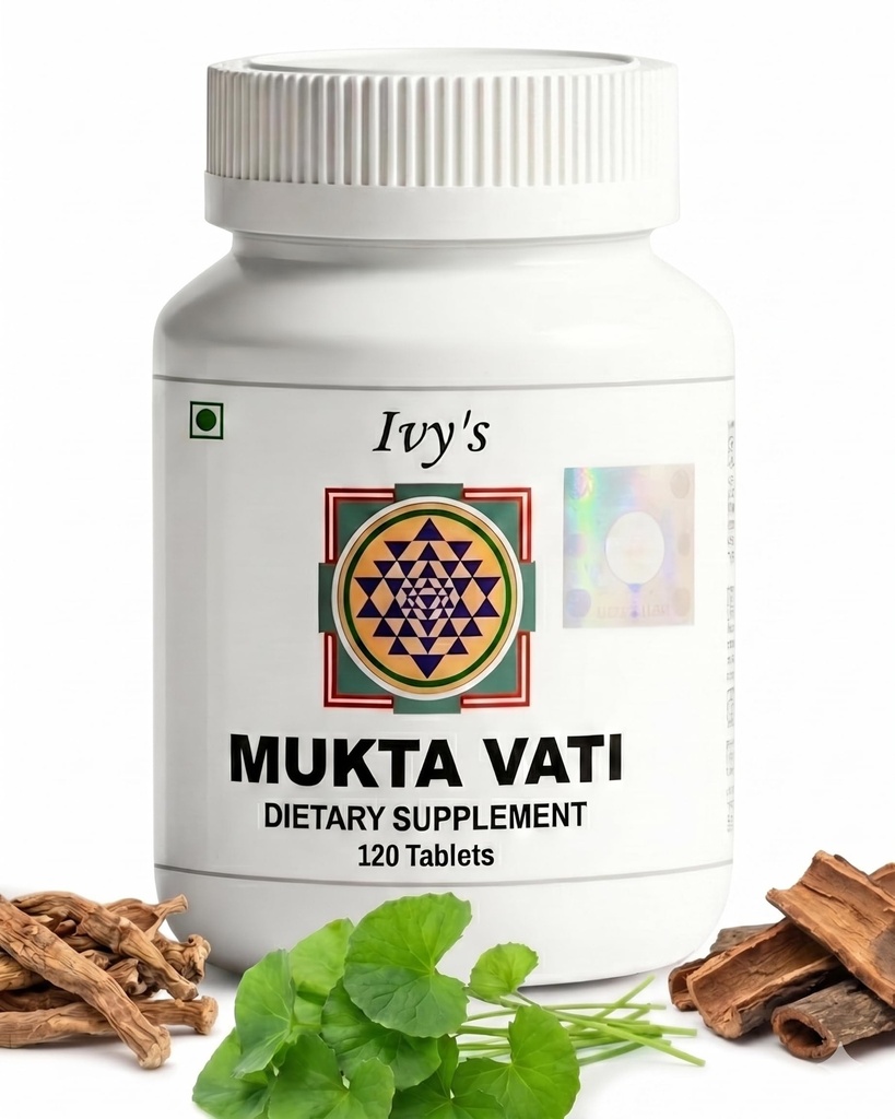 Ivys Mukta Vati Herbal tabletter - Ayurvedic Formel