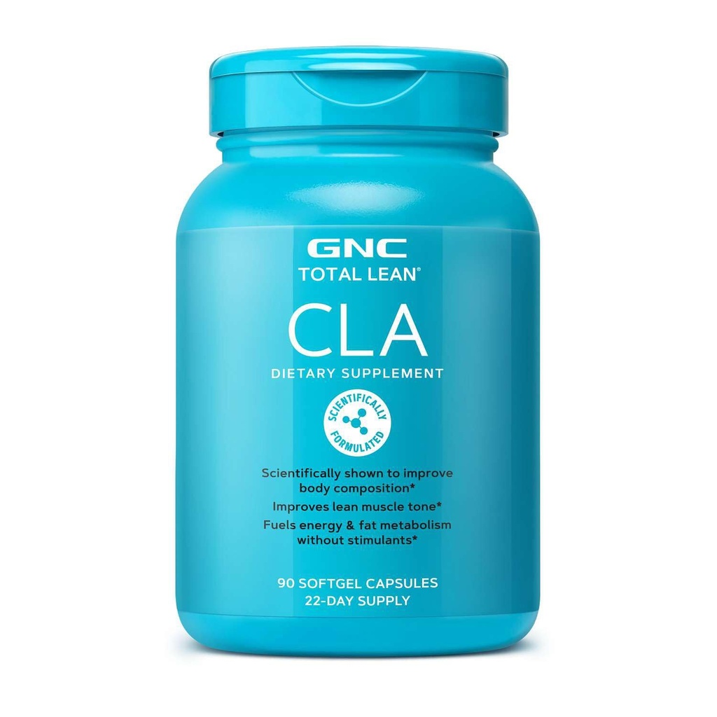GNC Total Lean CLA | Förbättrar kroppssammansättning och Lean Muscle Tone, bränsle fettmetabolism och energi utan stimulantia | Glutenfri | 90 Softgels