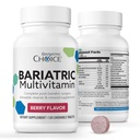 Bariatric Choice My Bariatric Chewable Multivitamin med järn och 300mg Calcium, Berry (120ct)