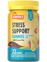 Sundance Stress Support Gummies | 32 greve | med GABA och Lemon Balm | Lemon Strawberry Flavor | Non-GMO och Gluten Free Supplement