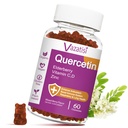 Quercetin Gummies, Quercetin med vitamin C Zinc, Bromelain, Elderberry och Vitamin D, Immune Support Adults Kids, Women Men, 60 Gummies Chewable