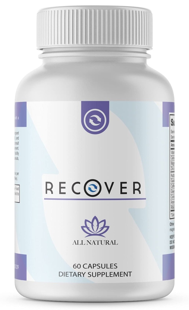 Anti Alkohol Drink Support Supplement - Craving stöd med Kudzu, L Glutamin B Vitamins RNA / DNA komplex och mer. 60 kapslar