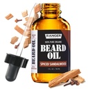 Leven Rose Spiced Sandalwood Beard Oil & Leave In Conditioner av Ranger Grooming Co, 100% Pure Natural Organic för Groomed Beards, Mustaches och Moisturized Skin 1 oz