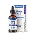 LIQUIDHEALTH Sleep Well Natural Sleep Aid Melatonin Drops - Bättre sömn och humör, Slappna av och lugna sinnet, somna snabbare sover längre - Gjord i USA, Vegan, sockerfri, drogfri, icke-GMO (2 oz)
