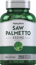 Piping Rock Saw Palmetto för män och kvinnor | 450 mg | 250 kapslar | Herb Extract Supplement | Serenoa Repens | Non-GMO, Gluten Free