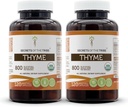 Hemligheter i stammen Thyme 2x120 kapslar, tillverkade med grönsaks kapslar och USDA Organic Thymus Vulgaris Toni Effect (2x120 kapslar)