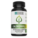 Zhou Chlorophyll tabletter - Chlorophyll Pill Supplement för kvinnor och män, hälsa och välbefinnande, dagliga Super Greens med naturliga vitaminer och mineraler - 90 tabletter