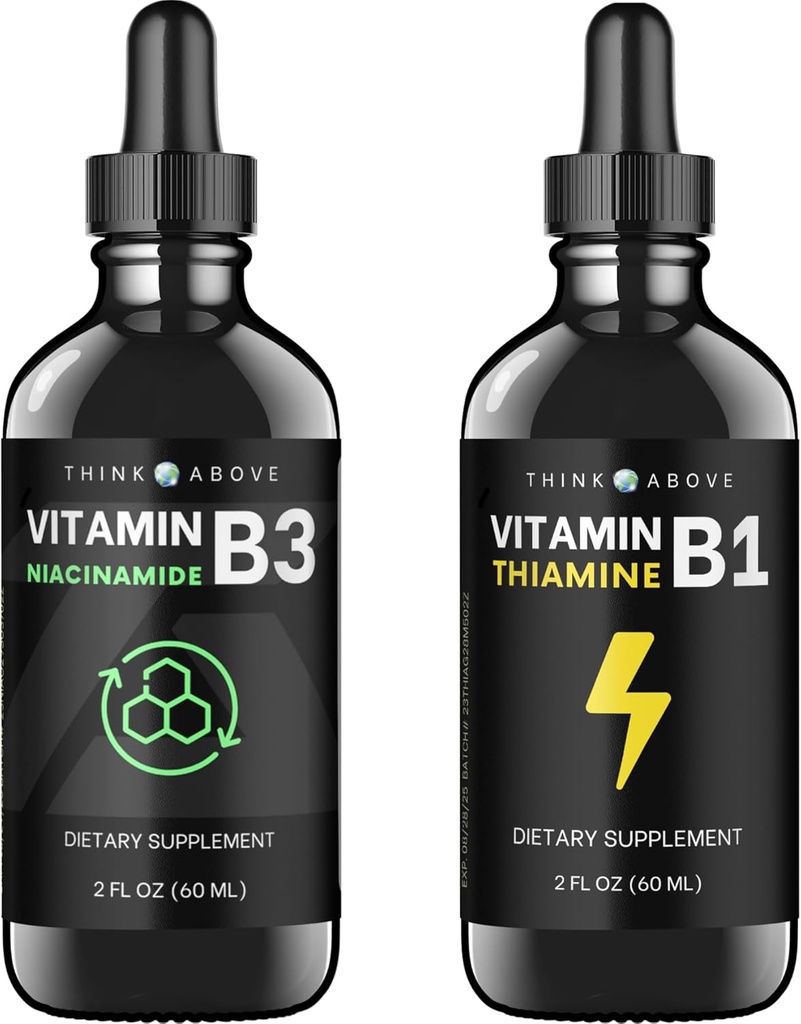 Flytande vitamin B3 + flytande vitamin B1-2oz 60 ml per flaska
