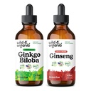 Wild & Organic Ginkgo Biloba Tinkture 4 fl oz & Ginseng Tincture 4 fl oz