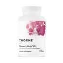 THORNE - Kvinnors multi 50 + - omfattande daglig multivitamin med vitamin A, B6, B12, C, D, E, K, Zink & More - Stöd hjärta, hjärna, ben och immun hälsa * - 180 kapslar