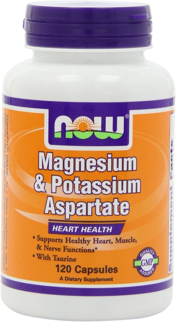 Nu Magnesium och kalium Aspartate W / Taurin, 120 kapslar (Pack of 2)