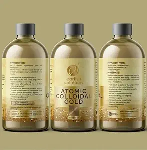 Golden - Pure Atomic Colloidal Gold Solution för att förbättra välbefinnande och mental klarhet - Premium Ionic Supplement för naturhälsa