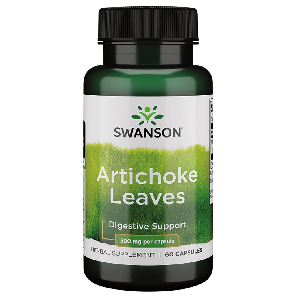 Swanson Artichoke Leaves (Cynara Scolymus) 500 Milligram 60 kapslar