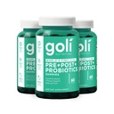 Goli Nutritional Supplement, Pre+Post+Probiotika Gummy - 180 greve - Världens första 3-i-1 Glutenfri, Vegan, Non-GMO och Gelatin-Free.