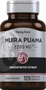 Piping Rock Muira Puama Root Extract 2200 mg | 120 kapslar | för Män & kvinnor | Non GMO, Gluten Free Supplement