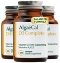 ALGAECAL 4-i-1 Vitamin D3 K2 Complete - ADK Vitamin Supplement, Förbättrad immunstöd & Benhälsa med D3 K2, A, & E - Hel Body Wellness & Bone Strength, 60 Easy-Swallow Softgels