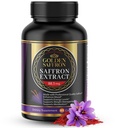 Golden Saffron Saffron Extract Capsules - Premium Saffron Supplements - 88,50 mg Pure Saffron Pills - Mood Support - Eye Support - Emotional Balance, Focus & Eye Health Made i USA - 60 kapslar