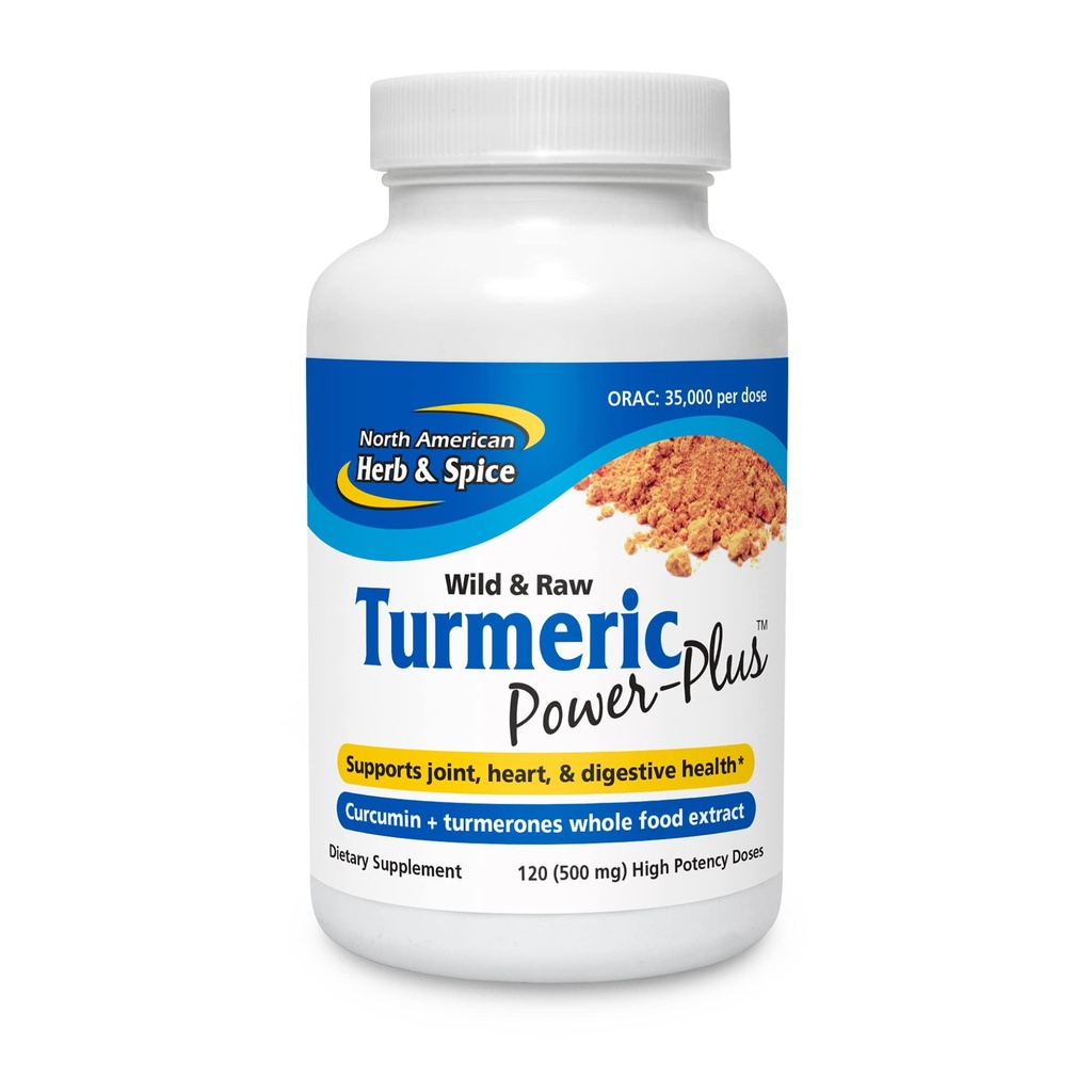 North American Herb & Spice Turmeric Power-Plus Gels, 120 greve