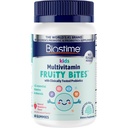 Biostime Kids Multivitamin Gummies med Probiotics & 11 Essential Vitaminer (åldrar 4 +) | Multivitamin för barn | No Added Sugar Fruity Bites | Gratis från topp 9 Allergener | 50 greve