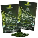 RECOVERYbits Organic Chlorella Algae tabletter, Superfood, Pure Green Algae, High Protein och Fiber, Chlorophyll, Cracked Cell Wall Non-Irradiated, för Immune Boosting och Detox, Non-GMO, 60 tabletter