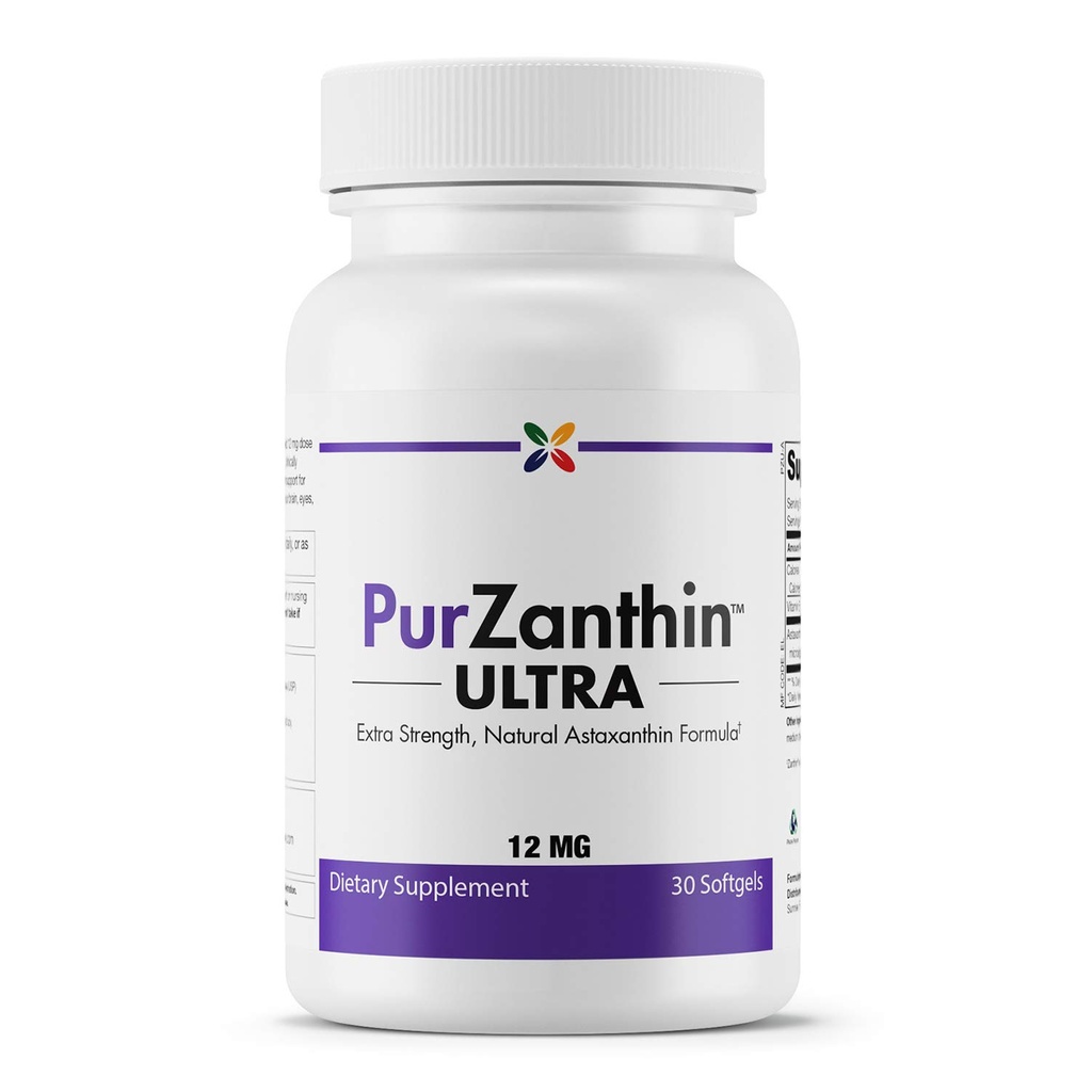 Sluta åldrande nu PurZanthin Ultra Natural Astaxanthin 12 MG Softgels (1 Pack)