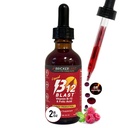 Bricker Labs B-12 Blast Liquid Vitamin B12 och Folic Acid Supplement, Support Energy Production, Great Tasting Liquid Vitamin B12 Dietary Supplement i Natural Raspberry Flavor, 2 fl oz Bottle