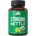 USDA Organic Stinging Nettle Vegan Capsules Made med Stinging Nettle Leaf Powder för prostata, hårväxt, allergi. Bättre än Root eller Seed Extract. Växtbaserade örttillskotts tabletter, 60 piller