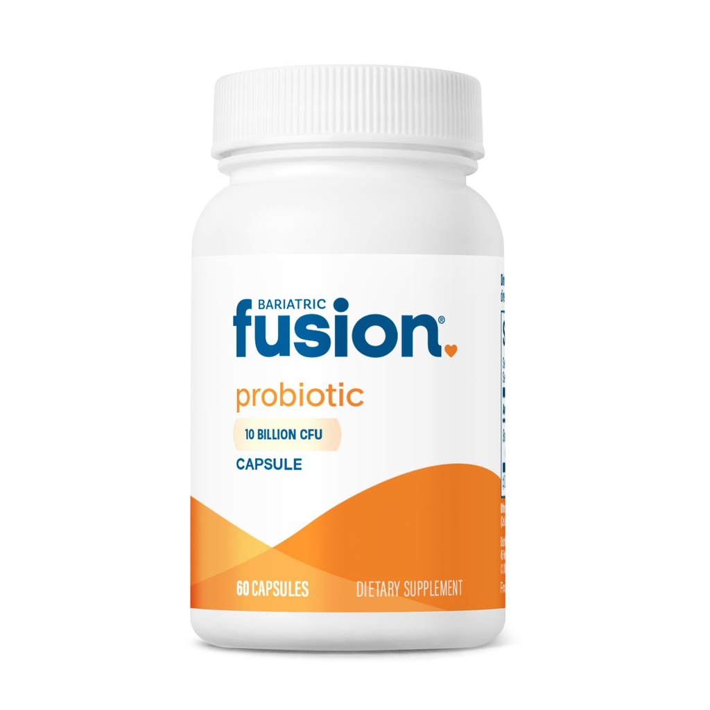 Bariatric Fusion Probiotic Capsule | Lätt att svälja Bariatric Vitamin | 10 miljarder CFU | Bacillus Coagulans | Stöd Digestive & Immune Health | 60 Count
