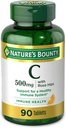 Naturens Bounty Vitamin C, Stöd för ett hälsosamt immunsystem, 500 mg Vitamin C med Rosehips, 90 Tabletter