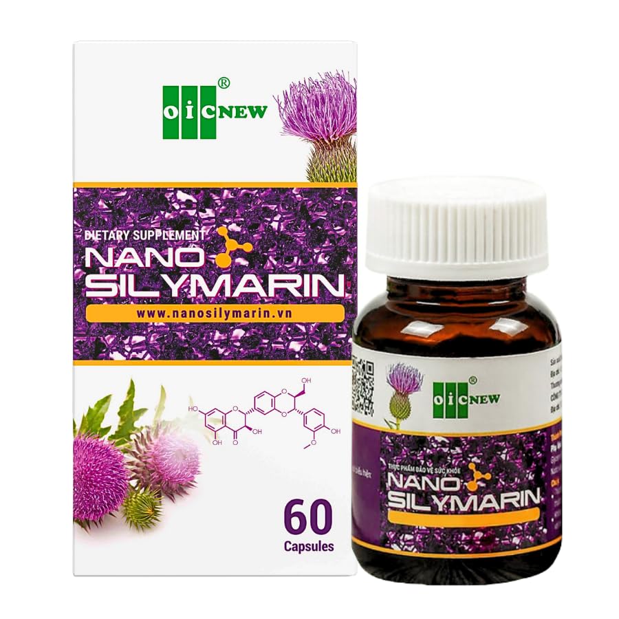 Nano Silymarin - 60 kapslar - Liver Health Support och Stabilize Liver Cell - Nano Technology ökar absorptionen upp till 99,9%