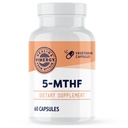 Vimergy 5-MTHF kapslar - 60 portioner (1 kapsel / servering) 8500mcg L-metyllfolatglukosamin och 500 mcg vitamin B12 tillskott -Bioavailable folat tillskott för kvinnor och män Vegan 5 mthf (60 ct)