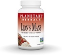 Planetariska växtbaserade Lion's Mane, för minne, fokus och humör *, 1000 mg - 90 Vegan kapslar