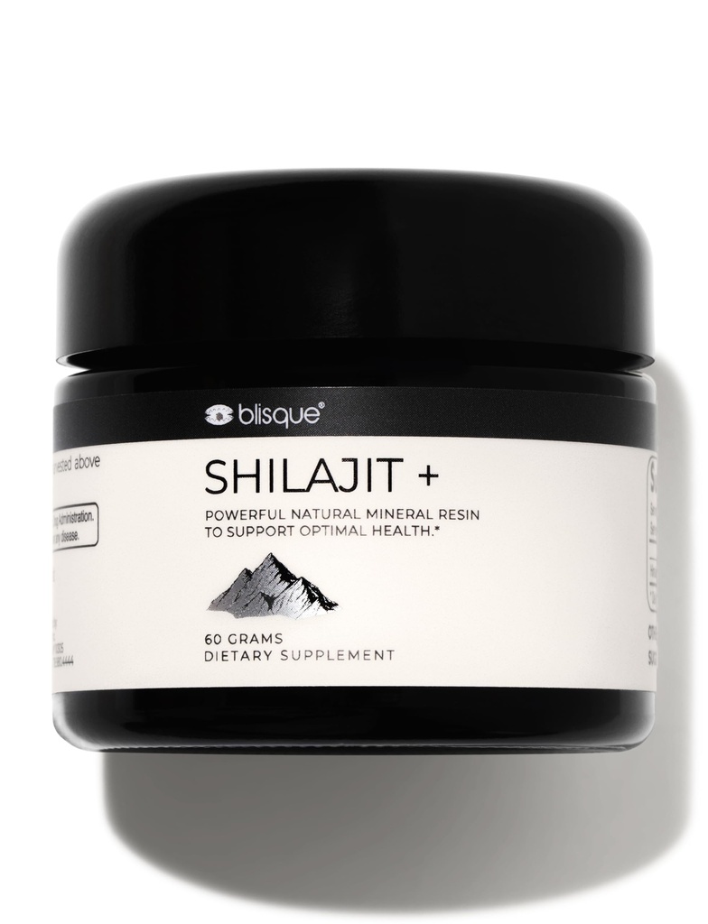 Blisque - Ren Himalayan Organic Shilajit Resin Supplement | Autentisk och naturlig | Gyllene Grad A | Innehåller Fulvic Acid och Trace Minerals | 60 Grams