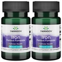 Swanson Iron (Ferrous Fumarate) - Mineral Supplement Promoting Energy Support - High-Concentration Formelhjälpmedel i syreleverans och fettsyra Metabolism 60 Sgels (2 Pack)