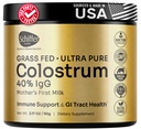Premium Colostrum Supplement Högsta IgG för Gut Health, Immune Support & Recovery Superfood, Anti-Age - Pure Grass-Fed Bovine Colostrum Powder - Mothers första mjölk, 60 portioner, Unflavored